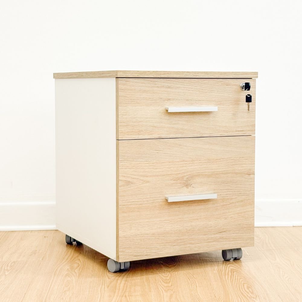 Cajonera móvil con tirador (Ancho 43 cm / Alto 56 cm / Fondo 50 cm)