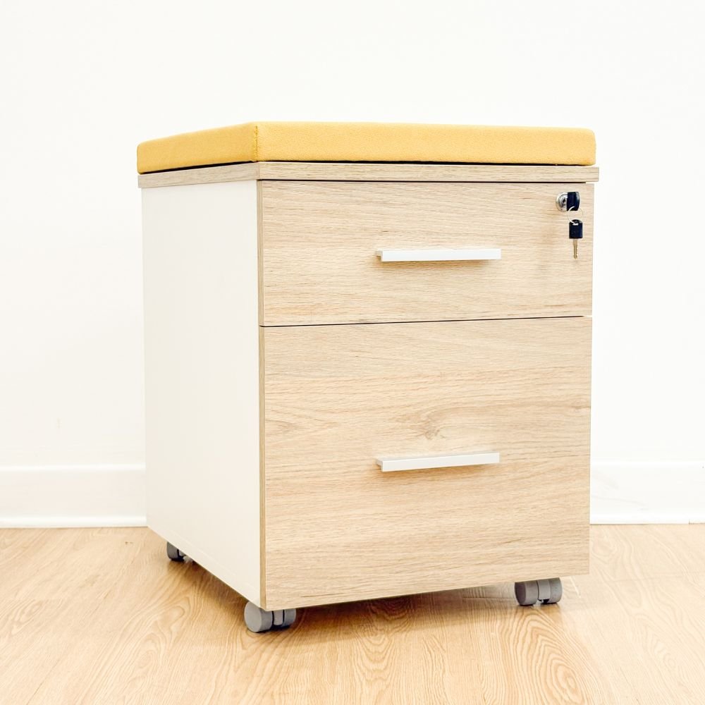 Cajonera móvil con tirador (Ancho 43 cm / Alto 56 cm / Fondo 50 cm)