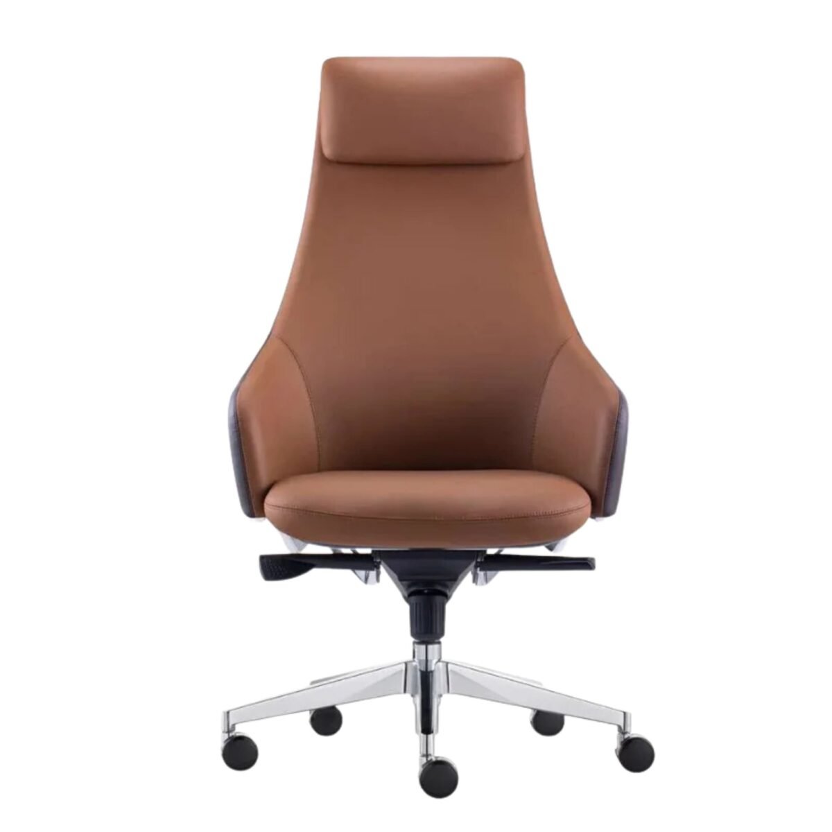 Silla de cuero natural Royal Alta