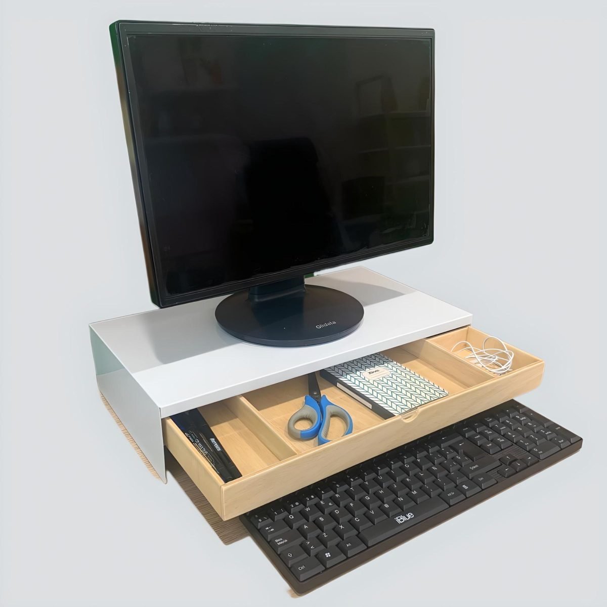 Base soporte para monitor (100 mm. de alto)