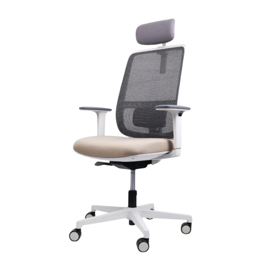 lotto gris con cabecera | Silla ergonómica VISSO
