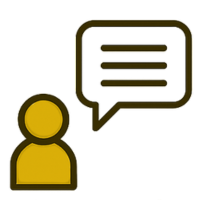 Soporte y guia Icono