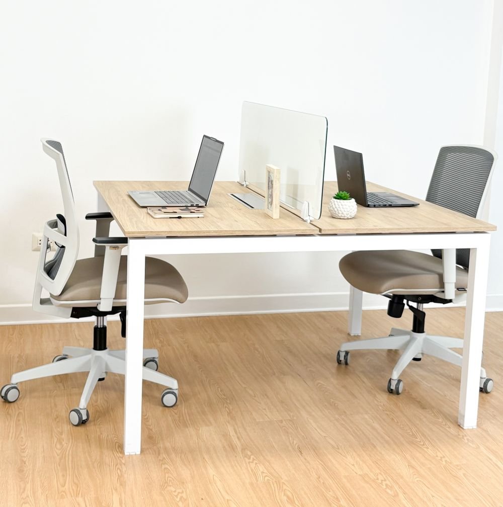 Bench Quadra de 2 Puestos – Escritorios modulares flexibles