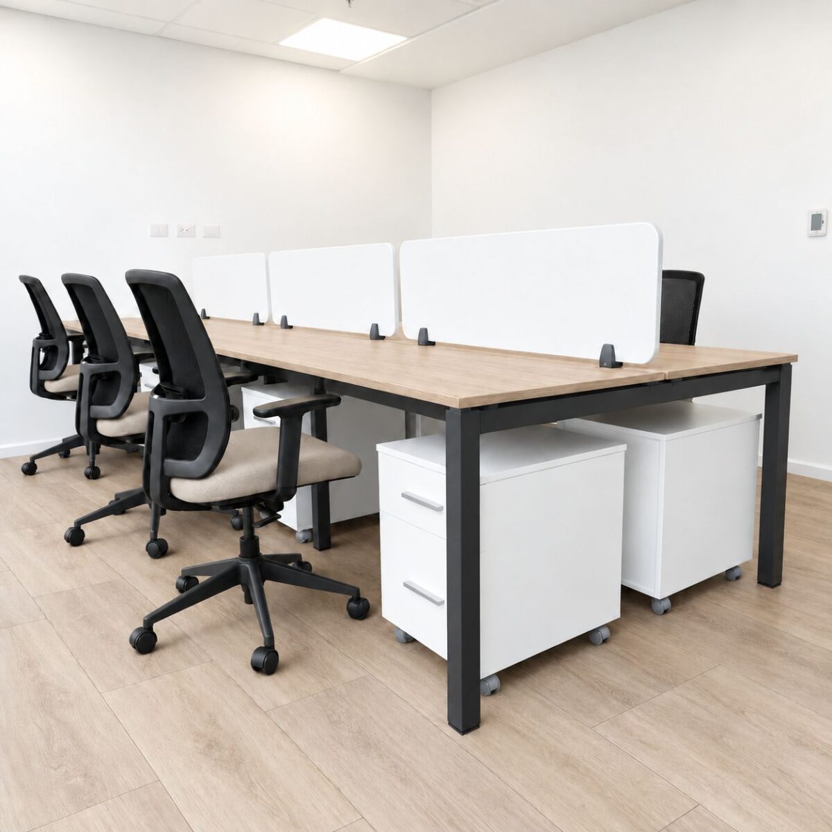 Bench Quadra de 6 puestos | Escritorios Modulares VISSO