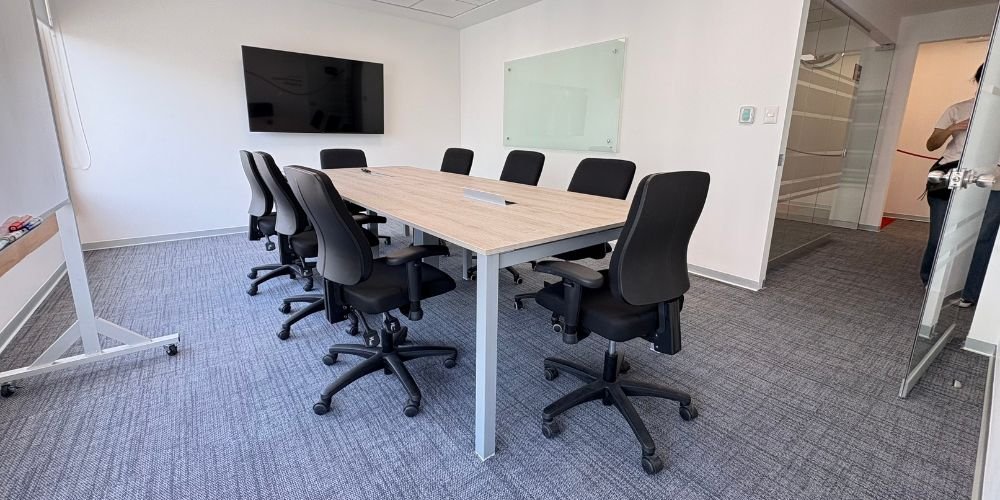 6 mesa de reuniones moderna