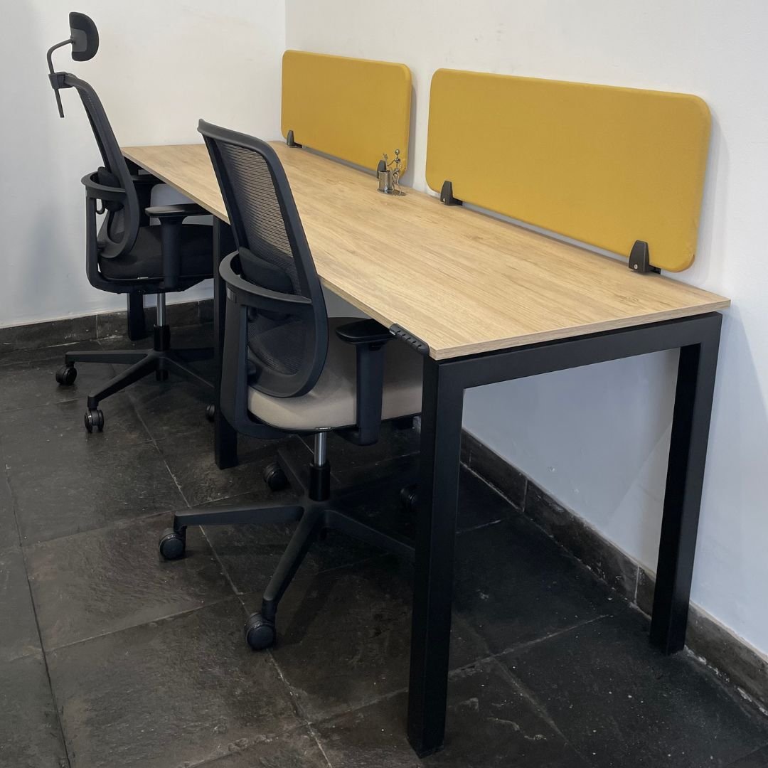 Bench Lineal Quadra (2 a 5 puestos) – Escritorio para dos personas a más