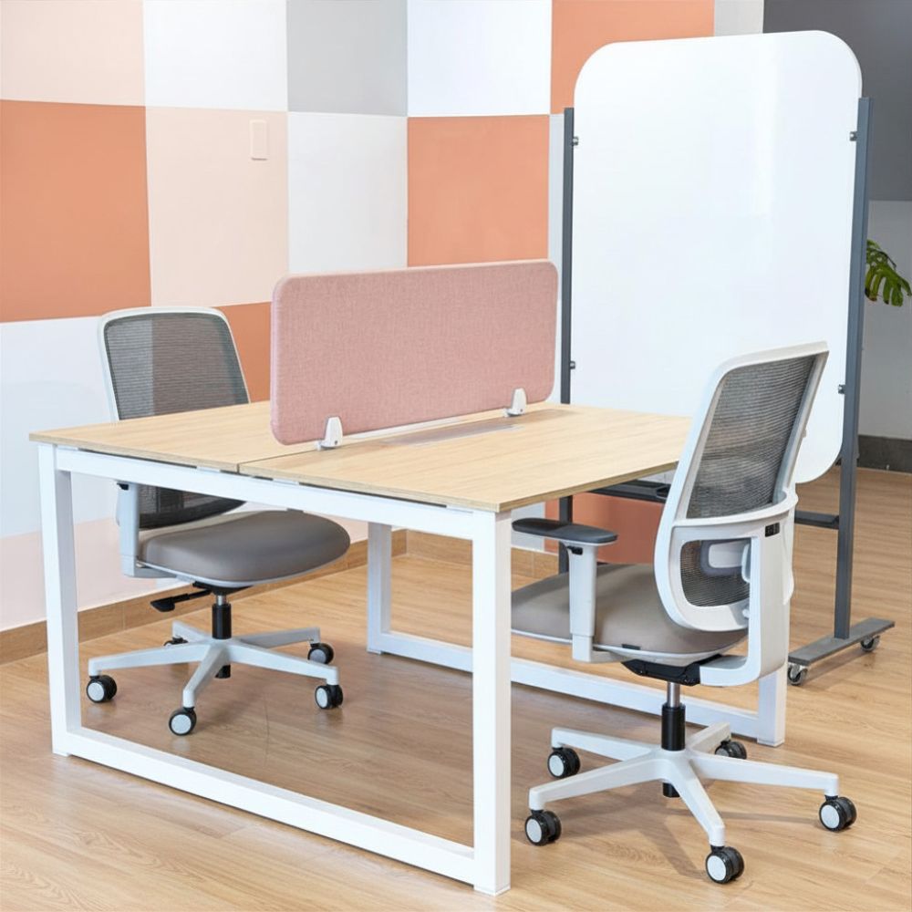 Bench Abaco+ 2 puestos de trabajo – Diseño en «O» modular