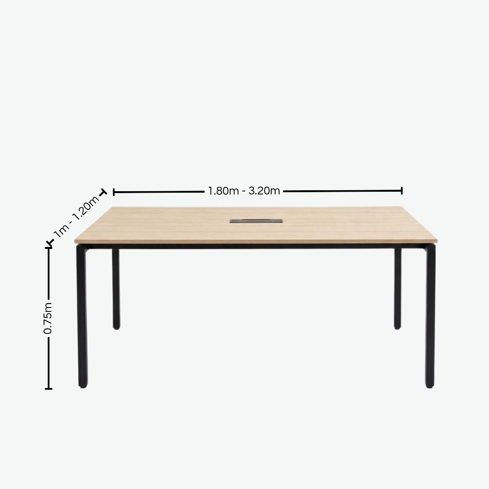 medidas - mesa de reuniones outlet