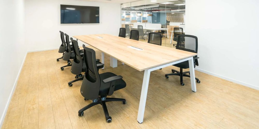 8 mesa de reuniones